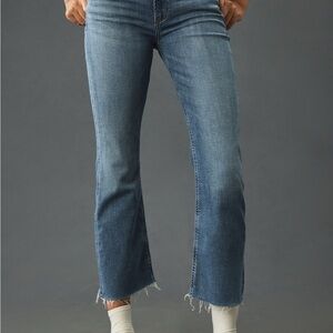 Citizens of Humanity Isola mid rise bootcut cropped jeans 30 33 stretch raw hem